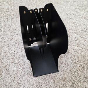 black accordion style bookend